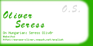 oliver seress business card
